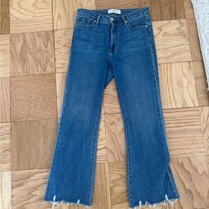 Flying Monkey Frayed Hem Blue Denim Jeans